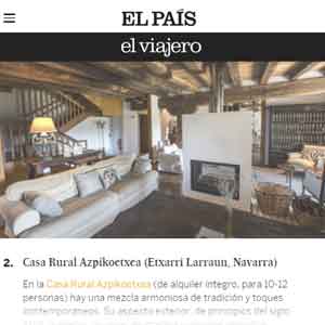 Elegida por El País como una de las diez casas rurales para disfrutar de una buena chimenea